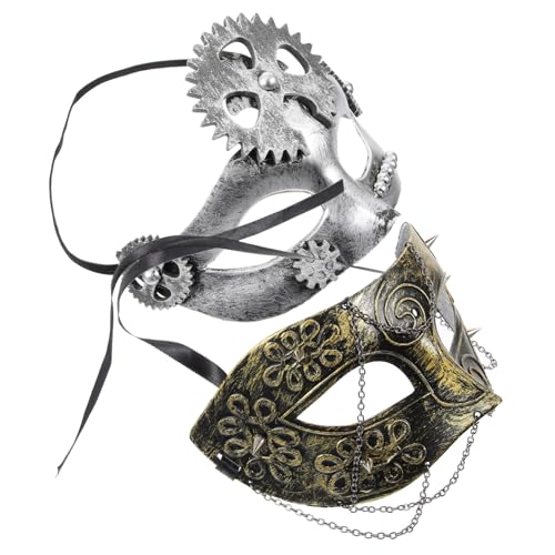 VALICLUD 2St Splitter Mascaras schmücken Maskerade Party Maskerade-Maske für Frauen the hallow halloween mitgebsel wampir halloween Karnevalsmaske für Frauen Steampunk-Maske Cosplay Plastik von VALICLUD