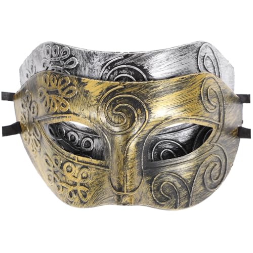 VALICLUD 2er Set Herren Maske Vintage Venezianisch Retro Halbmaske Für Maskerade Ball Halloween Und Partys Bronze Und Imitation Klassische änner Maske Für Karneval Und von VALICLUD