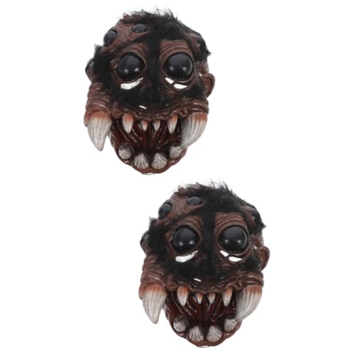 VALICLUD 2st Spinnenmaske Halloweenkostüm Halloween-kopfbedeckung Halloween-cosplay- Partymaskenmänner Kostüm Cosplay Kopfbedeckung Halloween-kopfzubehör Halloween-accessoires von VALICLUD