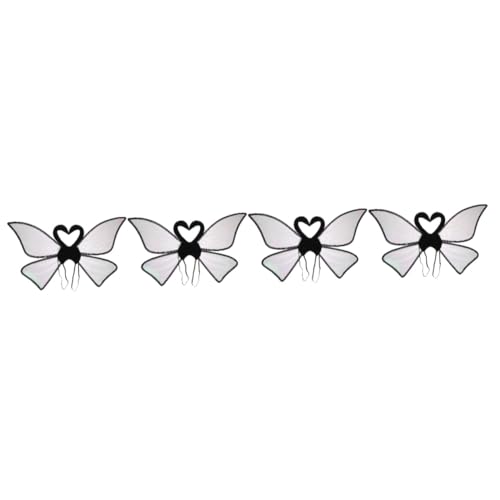 VALICLUD 4 Stück Schwanen-Schmetterlingsflügel butterfly costume butterfly wings schmetterlingflügel Feenflügelkinder Schmetterlingsflügel Requisiten Feenflügel-Cosplay Eisendraht von VALICLUD