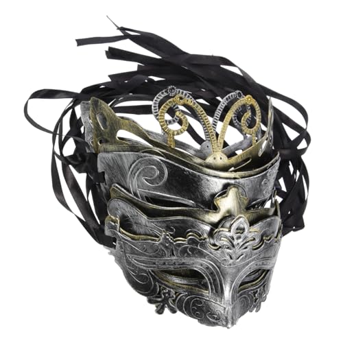 VALICLUD 40 Stück Antike Maske Maskerade-maske Masse Schwarze Maske Wiederverwendbare Gesichtsmaske Wiederverwendbar Kostüm Masken Cosplay-maske Led-maske Maskerade Plastik von VALICLUD