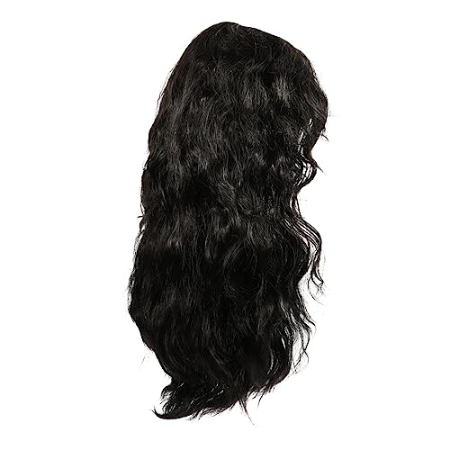 VALICLUD 5St Perücke fokuhila parücke The Wig Curly Wig Cosplay Wig Halloween-Kostüm Rollenspielkostüm Kleider Cosplay-Kopfbedeckung Haarteil für Party Hochtemperaturdraht Black von VALICLUD