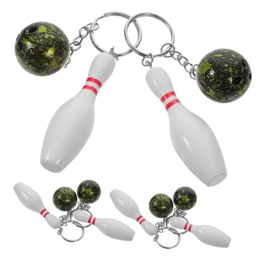 VALICLUD 6 Stück Teiliges Bowling Pin Schlüsselanhänger Originelles Mitbringsel für Erwachsene Vielseitiges Bowling Schmuckstück Kleines Accessoire für Fans und Partys VALICLUD 6 Stück Teiliges Bowling Pin Schlüsselanhänger Originelles Mitbringsel für Erwachsene Vielseitiges Bowling Schmuckstück Kleines Accessoire für Fans und Partys von VALICLUD