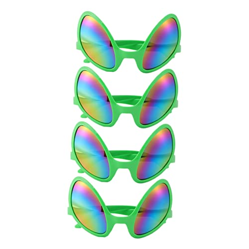 VALICLUD 8 Stück Alien-Brillen, bunte Party-Sonnenbrille, übergroße Sonnenbrille, Gläser für Partygeschenke, Sonnenbrille, Festival, Urlaub, Party, Sonnenbrille, Urlaub, Kunststoff, 8 Stück von VALICLUD