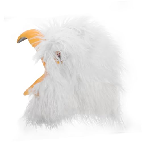 VALICLUD Adlermaske Lustige Halloween-maske Tiermasken Halloween-maske Lustig Adlerkopfmaske Falkenmaske Falkenkostüm Vogelkostüm Vogel Maske Adlerkostüm Für Weiß Plüsch von VALICLUD