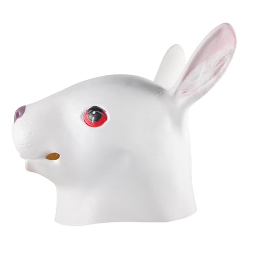 VALICLUD Bunny Full Head Mask Halloween Scary Halloween Bunny Mask Hallween Animal Mask Halloween Animal Rabbit Bunny Head Mask Cute Bunny Rabbit Halloween Masks Emulsion von VALICLUD