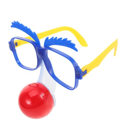 VALICLUD Clown Brille Clown Brille Clown Kostüm Nasenkostüm Brille Ball Maskerade Requisiten Comedy Brille Clown Maske Kostüm Partyzubehör Clown Partyzubehör Lustige Brille Aus von VALICLUD