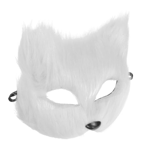 VALICLUD Fuchsmaske Für Cosplay Halbe Gesichtsmaske Maskeradeparty Maske Tiermaske Für Halloween Kostümzubehör Für Frauen DIY Fuchs Masken Für Karneval Und Partys von VALICLUD