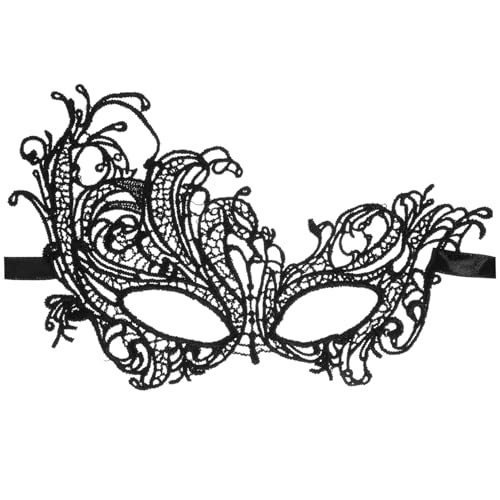 VALICLUD Halbgesichts Spitzenmaske Damen Verstellbar Leichte Karneval Masquerade Ball Kostüm Maske Wiederverwendbare Augenmaske für Party Halloween VALICLUD Halbgesichts Spitzenmaske Damen Verstellbar Leichte Karneval Masquerade Ball Kostüm Maske Wiederverwendbare Augenmaske für Party Halloween von VALICLUD