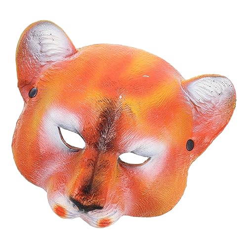 VALICLUD Halbgesichtsmaskenkostüm Halbmaske glückselige Maskerade Maskerade-Maske für Frauen Halloween-Requisiten Wolf halloween costume halloween kleidung Löwenmasken Maskerade Zubehör Pu von VALICLUD