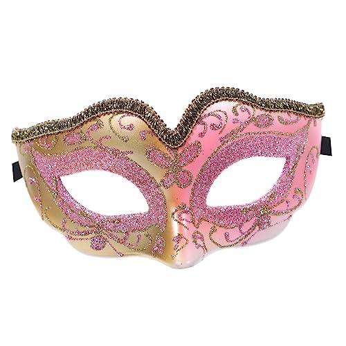 VALICLUD Halbmaske Für Boywithuke-maske Maskenmaske Für Paare Gesichtsmaske Für Gruselige Maske Kreative Maske Unheimlich Halloween-cosplay-maske Gefälscht Kostüme Rosa Gurt von VALICLUD