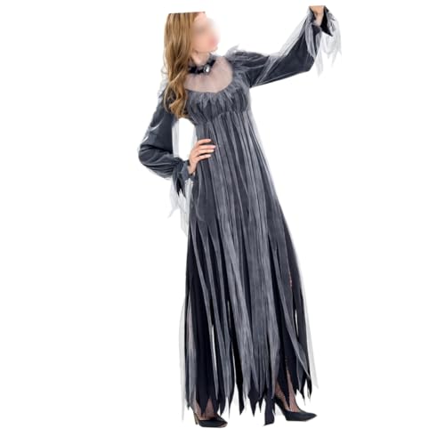 VALICLUD Halloween Damen Kostü Teufel Kleid Horror Braut Zombie Kleid Cosplay Outfit Für Maskerade Größe XL Empfohlenes Gewicht 58 63kg von VALICLUD