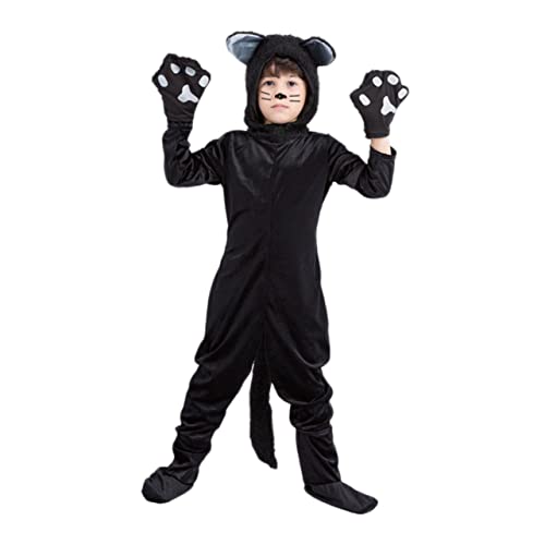 VALICLUD Halloween Katzenkostüm Für Lustiges Cosplay Outfit Größe S Kreative Rollenspiel Kleidung Für Halloween Und Fasching Ideal Für Kleine Katzenliebhaber von VALICLUD