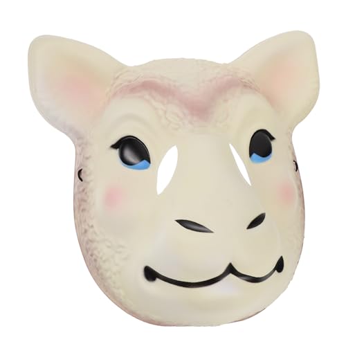 VALICLUD Halloween-maske Bauernhoftier Kostümmaske Tiermasken Für Frauen Realistische Schafmasken Halloween-hälfte Maskerade-maske Für Frauen Tierkopf Schafkopfmaske Karnevalspartymaske Pvc von VALICLUD