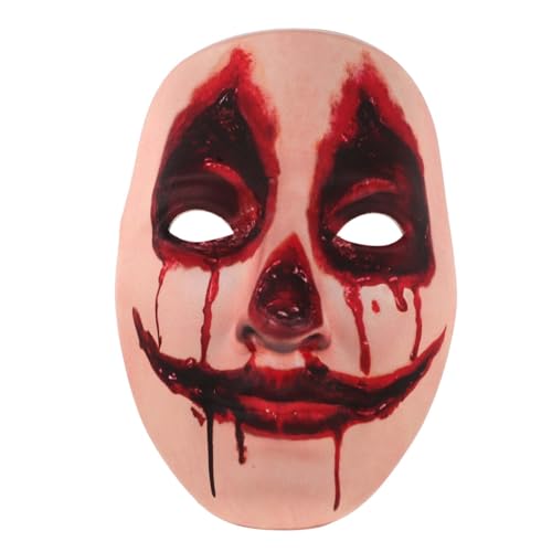 VALICLUD Halloween-maske Purge-kostüm Exorzistenmaske Halloween-horrormaske Geistermaske Halloween-cosplay-requisiten Partymaske Gruselige Maske Blutige Maske Halloween-säuberungsmaske Eva von VALICLUD