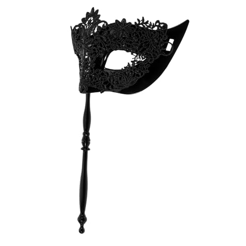 VALICLUD Handgehaltene Spitzen Masquerade Maske Damen Maskerade Maske mit Stab Atmungsaktive Spitzenverzierung für Karneval Halloween Ball und Party Geeignet VALICLUD Handgehaltene Spitzen Masquerade Maske Damen Maskerade Maske mit Stab Atmungsaktive Spitzenverzierung für Karneval Halloween Ball und Party Geeignet von VALICLUD