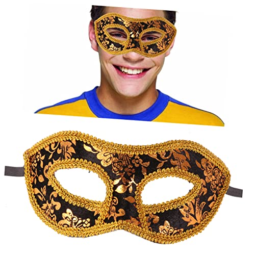 VALICLUD Herren Maskerade Maske Aus Spitze Schwarze Halbgesichtsmaske Für Karneval Halloween Und Weihnachtsfeiern Elegantes Kostümzubehör Für Partys Und Besondere Anlässe von VALICLUD