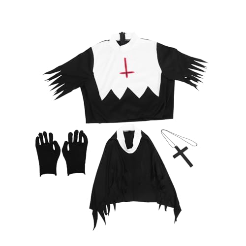 VALICLUD Horrorkostüm Für Damen 1 Satz Cosplay Kleid Mit Schädel Design Ideal Für Halloween Partys Und Bühnenauftritte Größe L Vielseitig Einsetzbar Für Karneval Und Fasnacht von VALICLUD