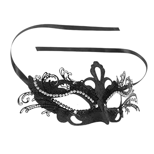 VALICLUD Iron Ball-Maske halloween masken halloweenmaske augenklappen lustige masken Maskerade Kostümzubehör Halloween-Dekorationen im Freien Cosplay -Requisite Partydekor Eisen Black von VALICLUD