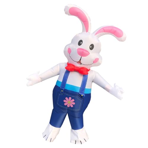 VALICLUD Kaninchen-Ankleidekostüm Osterhase Einhorn Kostüm Anzug aufblasen Hai-Kostüm inflatable costume hasenkostüme bunny costume Kaninchen aufblasbares Kostüm Hasen-Explosionsanzug von VALICLUD