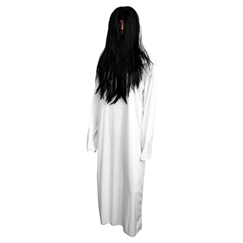 VALICLUD Kleid Der Geisterbraut Halloween-zombie-anzug Gruseliger Anzug Geisterkostüm Empfangskleid Für Die Braut Halloweenkostüm Brautkleid Geisterbraut-cosplay Braut-outfit Weiß von VALICLUD