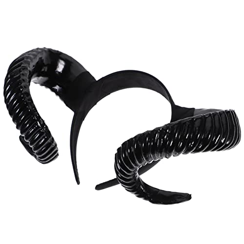 VALICLUD Künstliche Schafhörner Stirnband Hörner Stirnband Cosplay Haarband Haarschmuck für Halloween Party Cosplay von VALICLUD