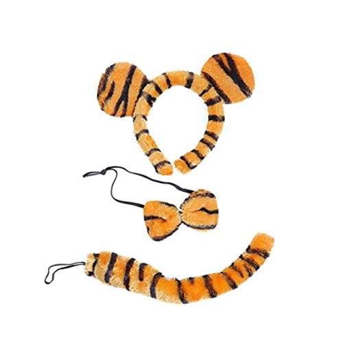 VALICLUD Partyrock für Mädchen Kinder Mädchen Tierkostüm Tiger verkleiden sich Cosplay Tigerschwanzkostüm halloween costume halloween kleidung Röcke für Mädchen Tanzrock für Mädchen Orange von VALICLUD