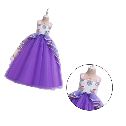 VALICLUD Performance-Kostüm e girl kleidung dress for Kleidung zeigen Rollenspielkleidung Cosplay-Kostüm für Mädchen Cosplay-Zubehör Violett von VALICLUD