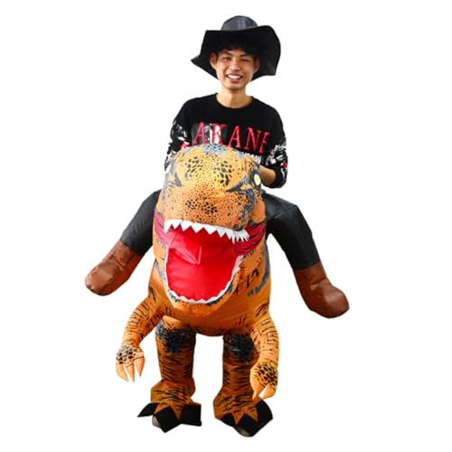 VALICLUD Reiten Tyrannosaurus Aufblasbare Kleidung Für Erwachsene Einhorn Aufblasbares Alienkostüm Dinosaurierkostüm Erwachsenenkostüme Sprengkostüm Cosplay Aufblasbares Dinosaurier von VALICLUD