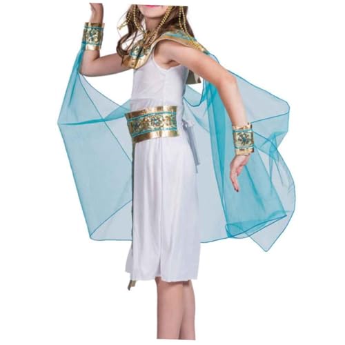 VALICLUD Rollenspielzubehör prinzessin kleidung Prinzessinnen-Outfit Cosplay-Königin-Kleidung Ägyptisches Prinzessinnenkostü für ädchen Prinzessin verkleiden Cosplay-Zubehör Kinderbedarf von VALICLUD