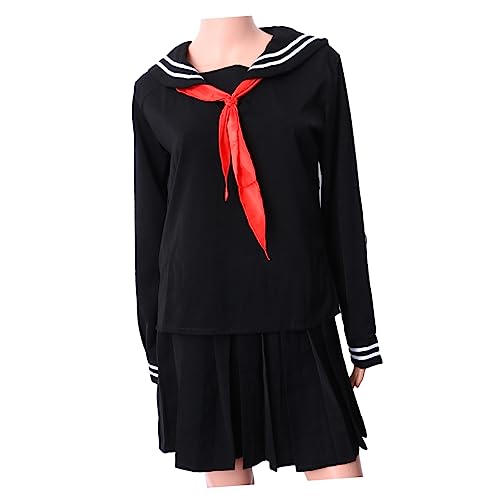 VALICLUD Set Japanische Schuluniform Matrosenkleid Für Mädchen Schuluniform Cosplay von VALICLUD