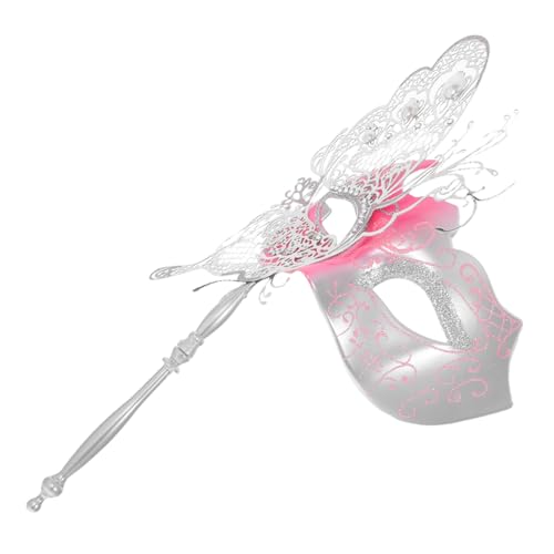 VALICLUD Venetian Butterfly Metall mit Stab Damen Halloween Karneval Prom Ball Abendparty Kostümaccessoire Leicht Bequem Vielseitig Langlebig VALICLUD Venetian Butterfly Metall mit Stab Damen Halloween Karneval Prom Ball Abendparty Kostümaccessoire Leicht Bequem Vielseitig Langlebig von VALICLUD
