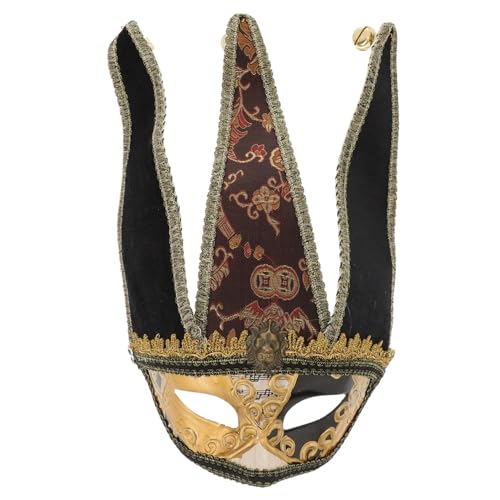 VALICLUD Venezianische Halbgesichtsmaske Für Herren Schwarz Perfekt Für Maskenball Karneval Kostümpartys Und Festliche Anlässe Elegante Maskerade Maske Für Unvergessliche Auftritte von VALICLUD