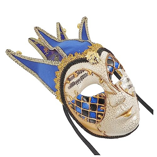 VALICLUD Venezianische Maske funkeln Kostüm Sensenmann Gesicht halloween masken halloweenmaske karnevalsmaske karnevalskleidung Maskenball Halloween-Party- Cosplay-Zubehör p.s Blue von VALICLUD