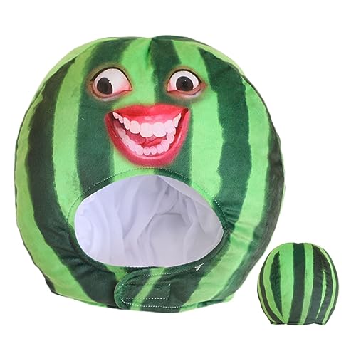 VALICLUD Wassermelonenkostüm, Hut, dekorative Kopfbedeckung, Plüschmaterial für Leistung von VALICLUD