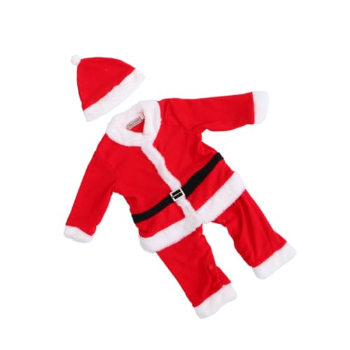 VALICLUD Weihnachtlicher Santa Anzug Für 75 Cm Inklusive Weihnachtsmütze Festliches Kostüm Für Jungen Ideal Für Weihnachtsfeiern Cosplay Und Festliche Anlässe von VALICLUD