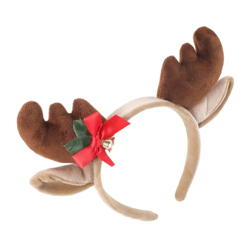 VALICLUD Weihnachts-Hirsch-Plüsch-Stirnband haarband hair- christmas headband haar bänder haustuch Hirsch-Stirnband Haarbänder weihnachtsdeko Festival-Haarschmuck Haarschmuck aus Geweih von VALICLUD