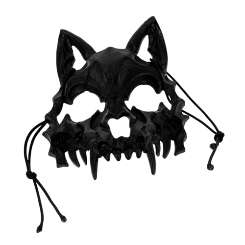 VALICLUD Werwolf-maske Tiermasken Dekoration Halloween Masken Dekorative Halloween-maske Cosplay-party-maske Maske Für Draußen Maske Für Karneval Halloween-masken Wolfsmaske Plastik Black von VALICLUD