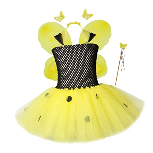 VALICLUD kleid leistungskleid tutu rock Festival-Performance-Kleid ausgestelltes Chiffonkleid Kinderrock Kleidung für Kinder Mädchen Kinderkleider flauschiger Rock Tüllrock Gazerock von VALICLUD