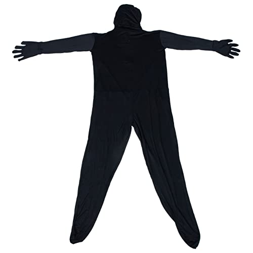 VALICLUD unsichtbarer Mann cos Halloween-Kapuzenmantel Kostüme für Männer Bodys halloween costume halloween kleidung dekorative Halloween-Cosplay-Kleidung Frauen Männer Body Elasthan Black von VALICLUD