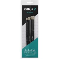 VALLEJO 722486 Dry Brush, Set S, M, L von VALLEJO