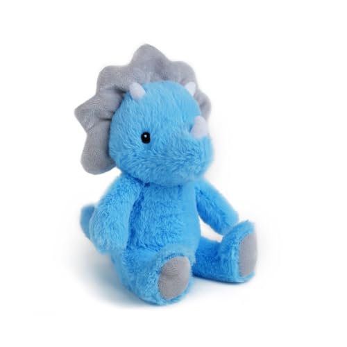 VANLINNY Kuscheltier Baby, Dino Kuscheltier, Dinosaurier Plüsch Kinder Weiches Kuschel Plüschtier, Soft Cuddly Friends, Mädchen und Jungen (24 cm, Blau) von VANLINNY