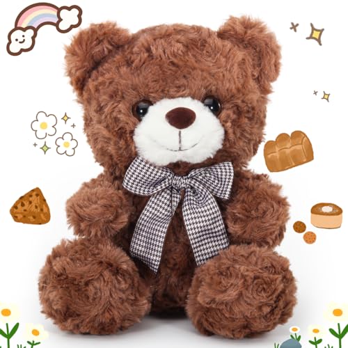Teddybär, Teddybär Klein Kuscheltier für Kinder, Süßes Plüschtier Spielzeug für Jungen und Mädchen, Beste Braun Teddy Bear für Babyparty Deko, Geschenke für Geburtstag, Weihnachten, Valentinstag Teddybär, Teddybär Klein Kuscheltier für Kinder, Süßes Plüschtier Spielzeug für Jungen und Mädchen, Beste Braun Teddy Bear für Babyparty Deko, Geschenke für Geburtstag, Weihnachten, Valentinstag von VANLINNY
