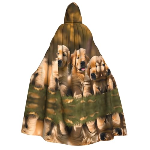 VANTUT Golden Retriever Uni Kapuzenmantel für Erwachsene, leicht, für Halloween, Cosplay-Kostüme von VANTUT