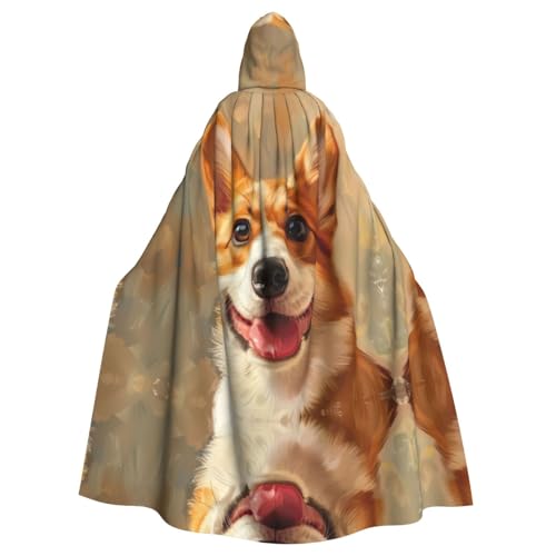 VANTUT Niedlicher Corgi-Umhang mit Kapuze, ideal für Halloween-Verkleidungen und Themenveranstaltungen von VANTUT