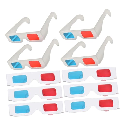 VANZACK 10 Brillen Rot Blau aus Papprahmen für Heimkino Filme Spiele Dvds Vielseitig Einsetzbare Betrachtungsbrillen für Familie Freunde Leicht und zu Tragen VANZACK 10 Brillen Rot Blau aus Papprahmen für Heimkino Filme Spiele Dvds Vielseitig Einsetzbare Betrachtungsbrillen für Familie Freunde Leicht und zu Tragen von VANZACK