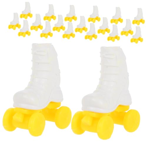 VANZACK 10 Paare Rollschuhe für Puppen Weiß Miniatur Rad Skates Detaillierte Puppenschuhe für Puppenhaus Zubehör Handgefertigte Sneakers Dekorative Miniatur Rollschuhe für Dollhouse VANZACK 10 Paare Rollschuhe für Puppen Weiß Miniatur Rad Skates Detaillierte Puppenschuhe für Puppenhaus Zubehör Handgefertigte Sneakers Dekorative Miniatur Rollschuhe für Dollhouse von VANZACK
