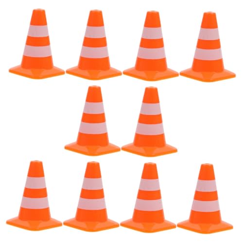 VANZACK 10 Stück Teiliges Mini Verkehrshütchen aus Robustem Realistische Mini Verkehrsschilder und Hürden für Interaktives zur Verkehrserziehung und Modellbau Zubehör VANZACK 10 Stück Teiliges Mini Verkehrshütchen aus Robustem Realistische Mini Verkehrsschilder und Hürden für Interaktives zur Verkehrserziehung und Modellbau Zubehör von VANZACK