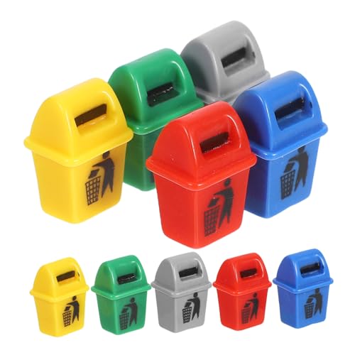 VANZACK 10 Stück Teiliges Miniatur Mülltonnen aus Resin Bunte Puppenhaus Abfalleimer Kompakt für DIY Mikro Landschaften Kreative Sortierbehälter Vielseitig für Puppenhaus und Modellbau VANZACK 10 Stück Teiliges Miniatur Mülltonnen aus Resin Bunte Puppenhaus Abfalleimer Kompakt für DIY Mikro Landschaften Kreative Sortierbehälter Vielseitig für Puppenhaus und Modellbau von VANZACK