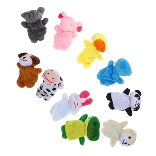 VANZACK 10 Stück Teiliges Plüsch fingerpuppen Cartoon Tiere Weiche für Kleinkinder Pädagogisches Sensorisches Lernspiel für Kreative Kinderaktivitäten VANZACK 10 Stück Teiliges Plüsch fingerpuppen Cartoon Tiere Weiche für Kleinkinder Pädagogisches Sensorisches Lernspiel für Kreative Kinderaktivitäten von VANZACK